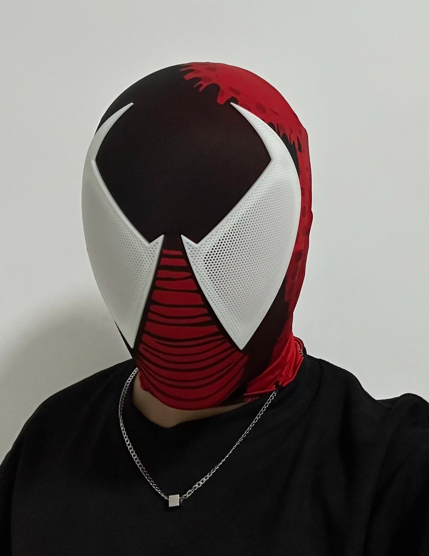 The SCARLET Spidey Mask with Face shell Wearable Movie Prop Replica