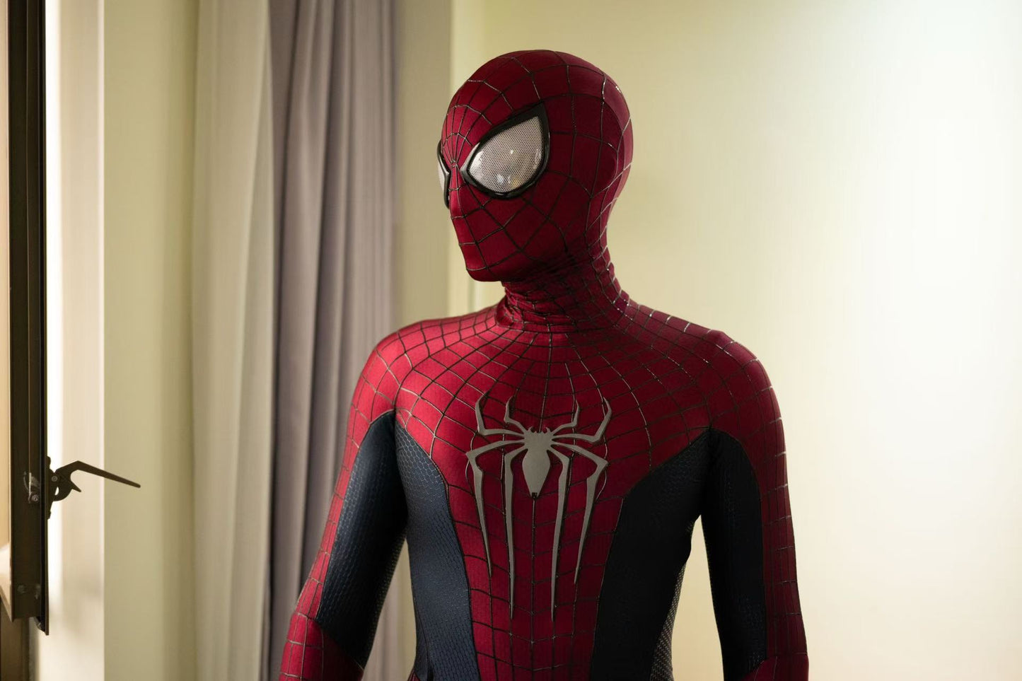 TASM 2 Suit (Andrew) with Face shell & 3D Rubber Web Movie Prop Replica(wearable)