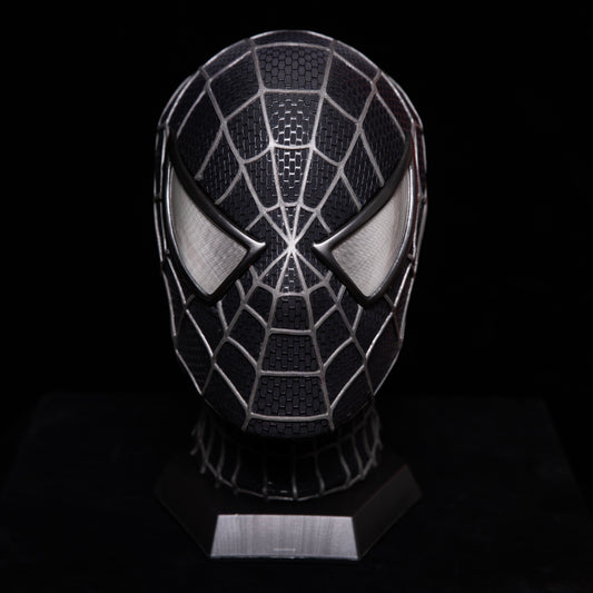 Sam Raimi Spidey3 venom mask (Adults) with Face shell & 3D Rubber Web, Wearable Movie Prop Replica