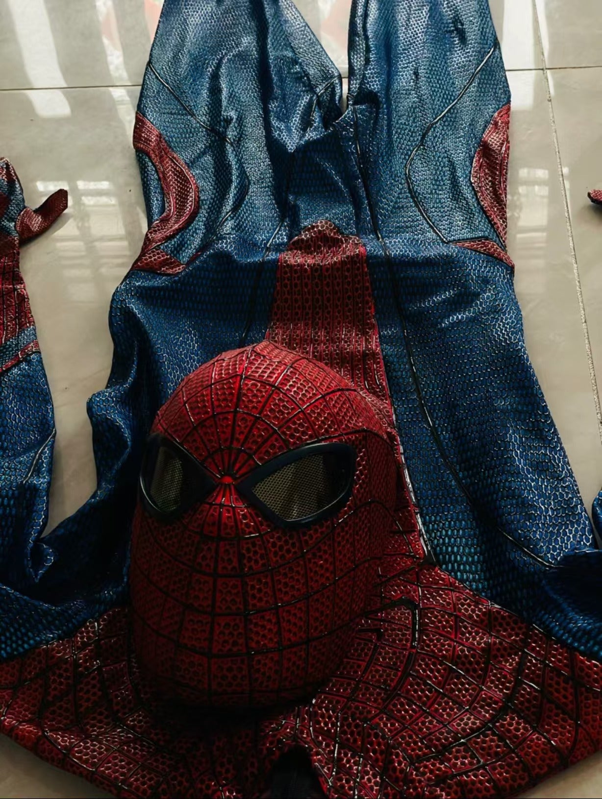 TASM 1 Suit (Andrew) with Face shell & 3D Rubber Web Movie Prop Replica(wearable)