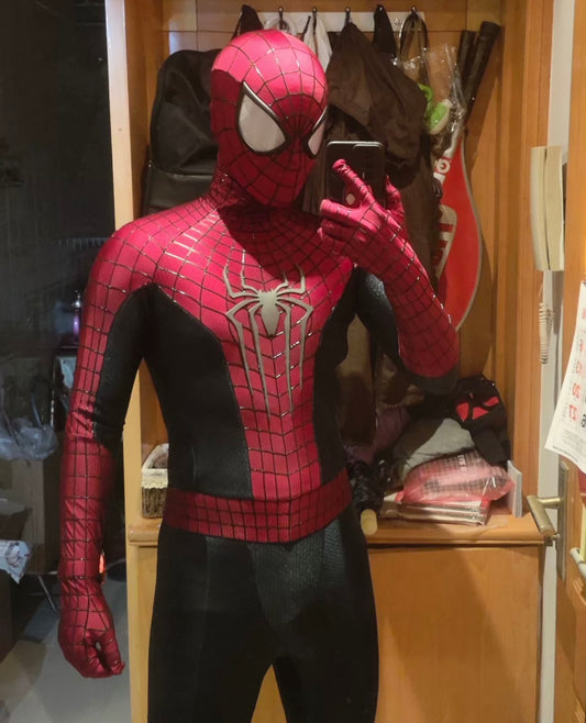 TASM 2 Suit (Andrew) with Face shell & 3D Rubber Web Movie Prop Replica(wearable)