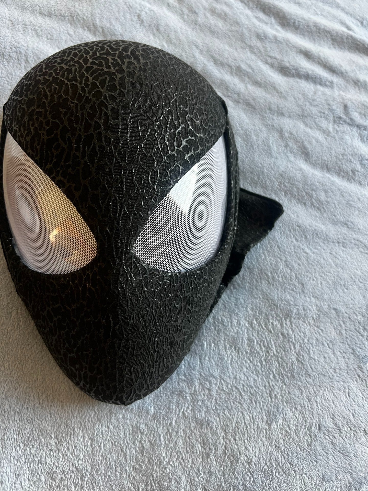 PS5 Venom Spidey Mask with Faceshell and Lenses Wearable Video Game Prop Replica