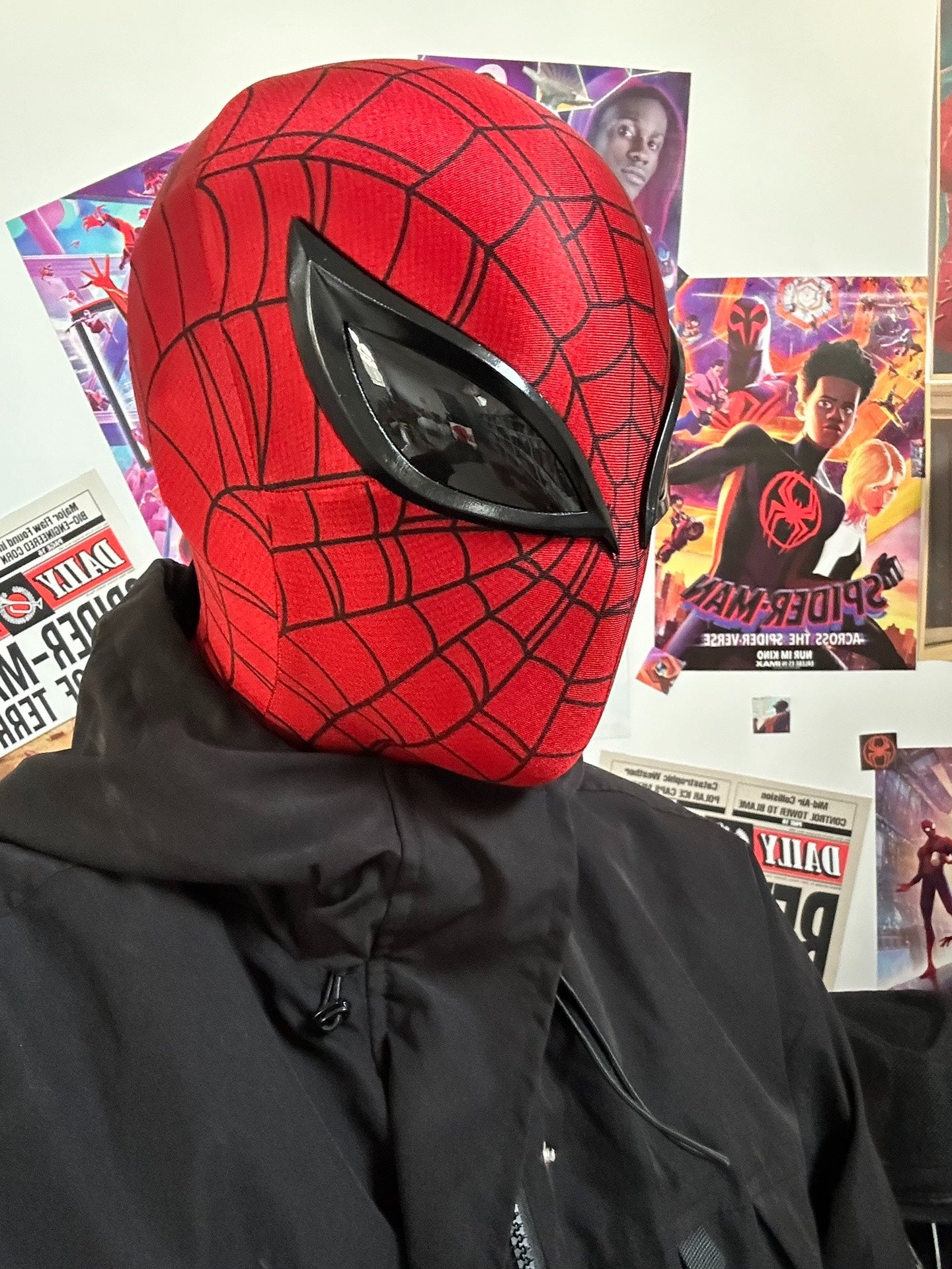 The Superior Spidey Mask with Face shell Wearable Movie Prop Replica