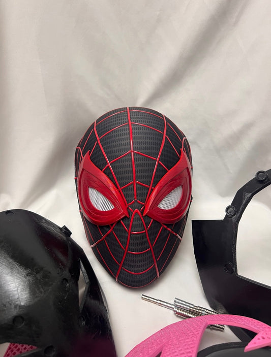 PS5 Spidey Mask with Faceshell and Lenses Wearable Video Game Prop Replica