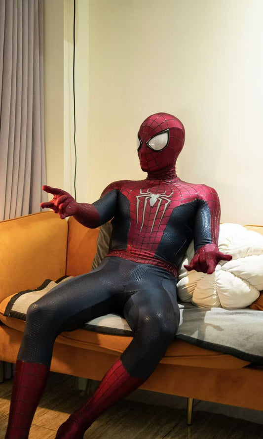 TASM 2 Suit (Andrew) with Face shell & 3D Rubber Web Movie Prop Replica(wearable)