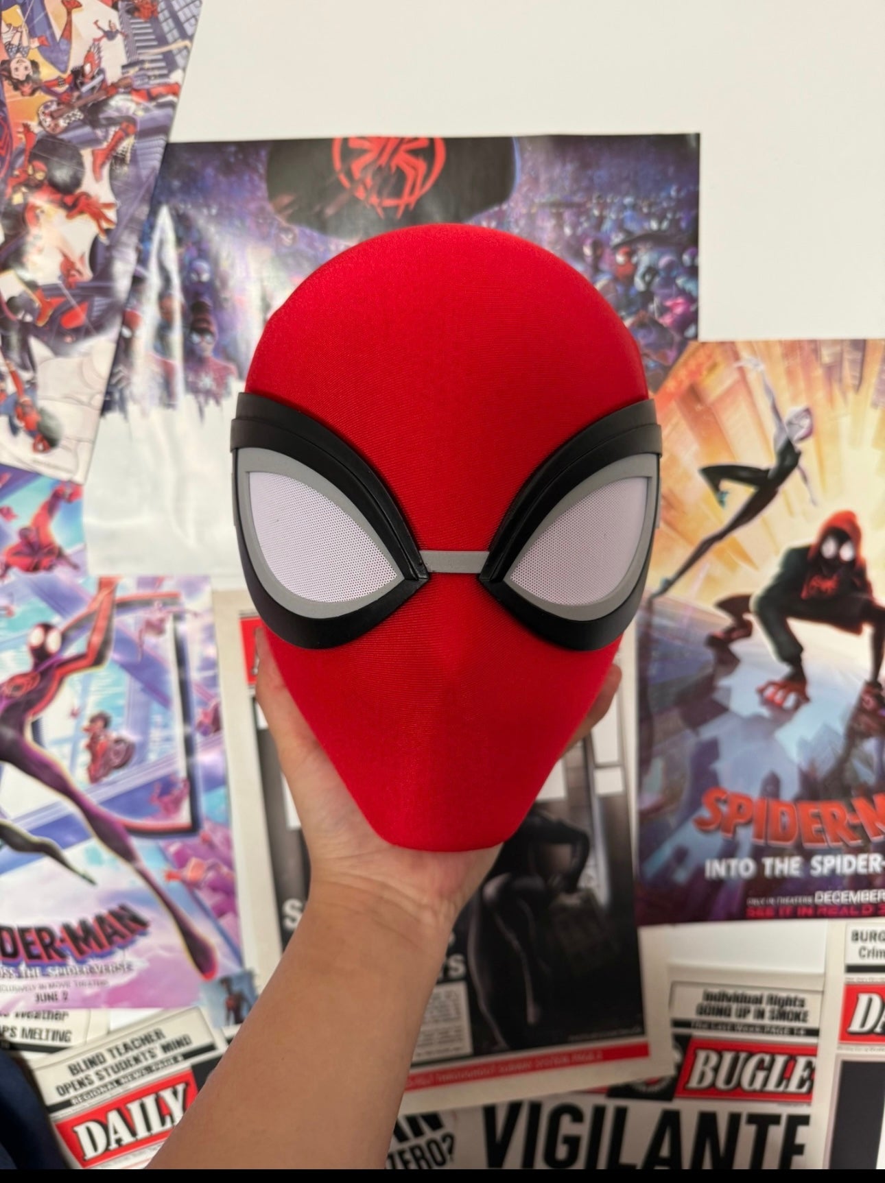 Your friendly neighborhood Mask with Full head shell and Lenses Wearable Movie Prop Replica (Adult)