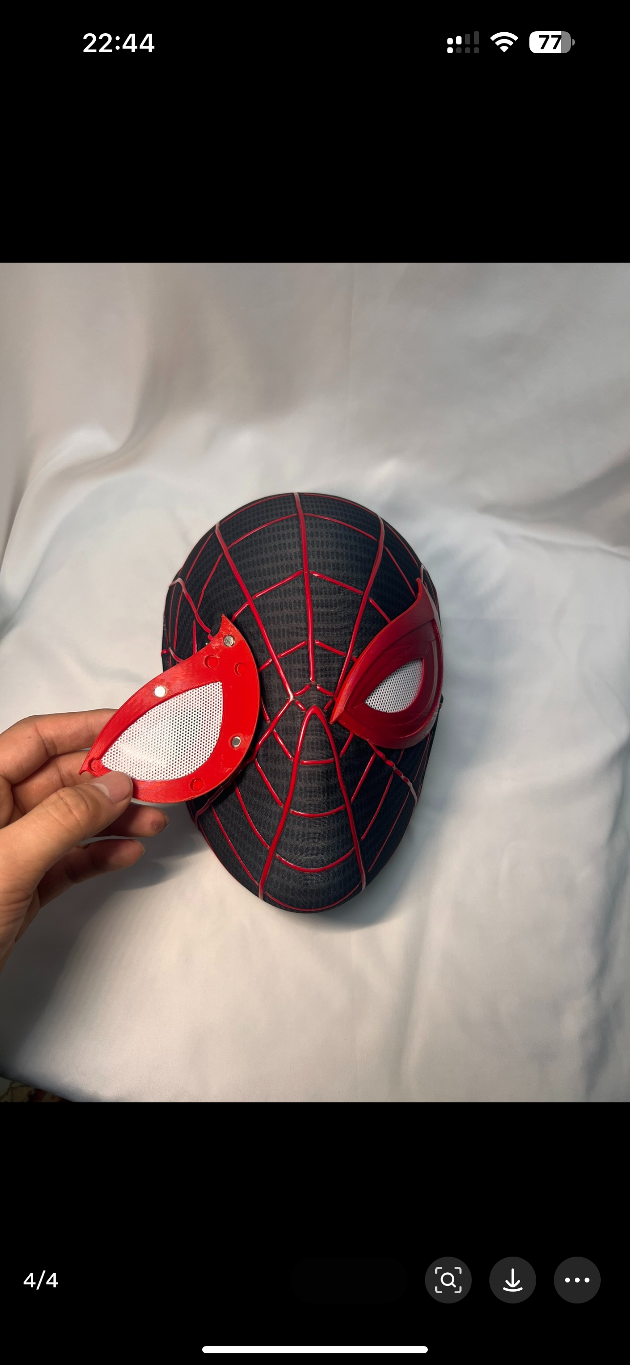 PS5 Spidey Mask with Faceshell and Lenses Wearable Video Game Prop Replica