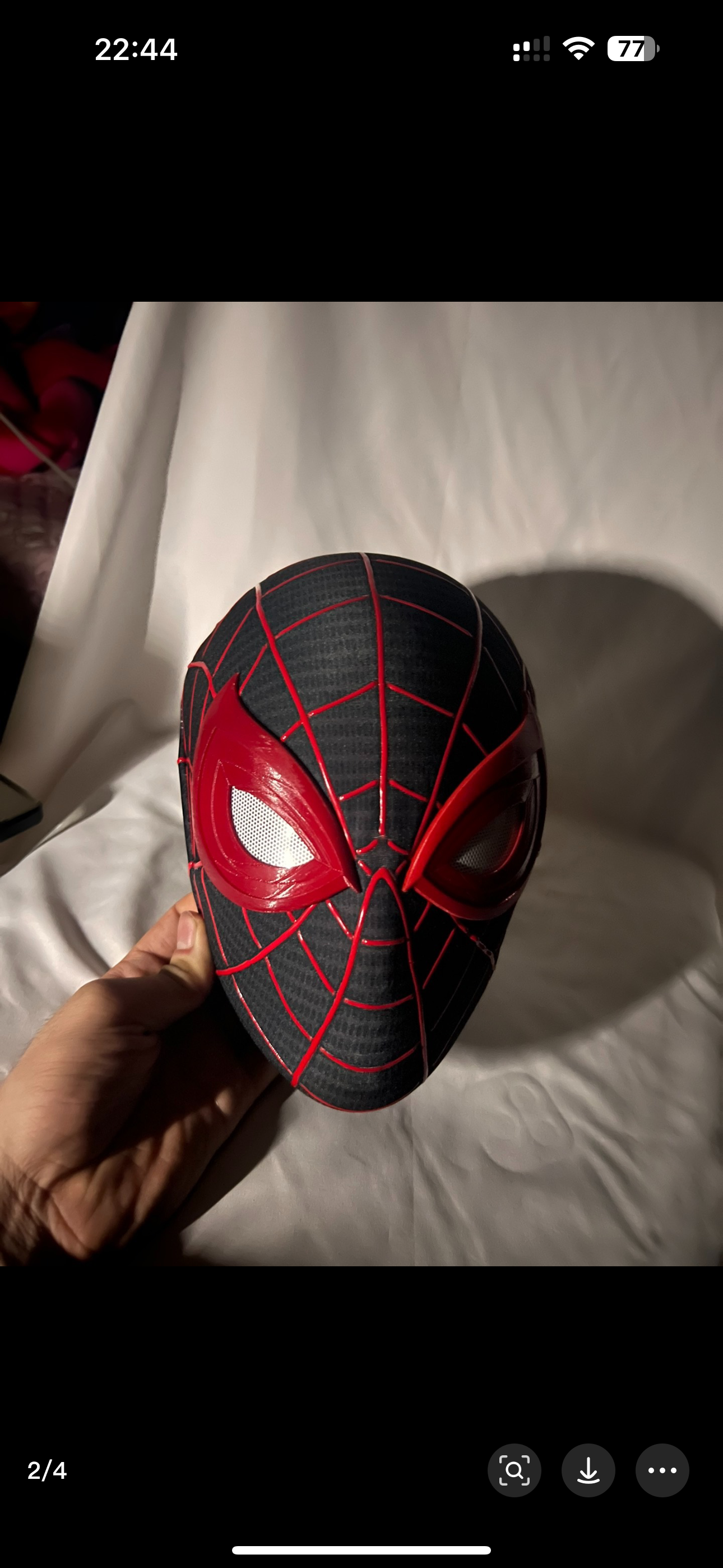 PS5 Spidey Mask with Faceshell and Lenses Wearable Video Game Prop Replica