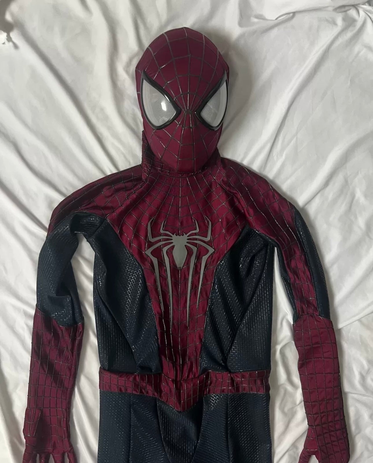 TASM 2 Suit (Andrew) with Face shell & 3D Rubber Web Movie Prop Replica(wearable)