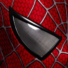 Sam Raimi Spidey Mask (Adults) with Face shell & 3D Rubber Web, Wearable Movie Prop Replica