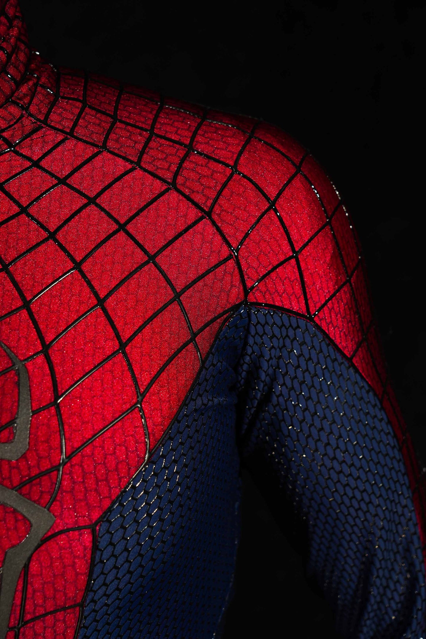 TASM 2 Suit (Andrew) with Face shell & 3D Rubber Web Movie Prop Replica(wearable)